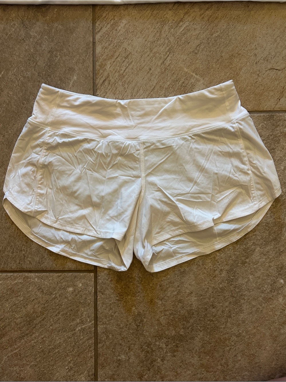 White Lululemon Women's Athletic Shorts